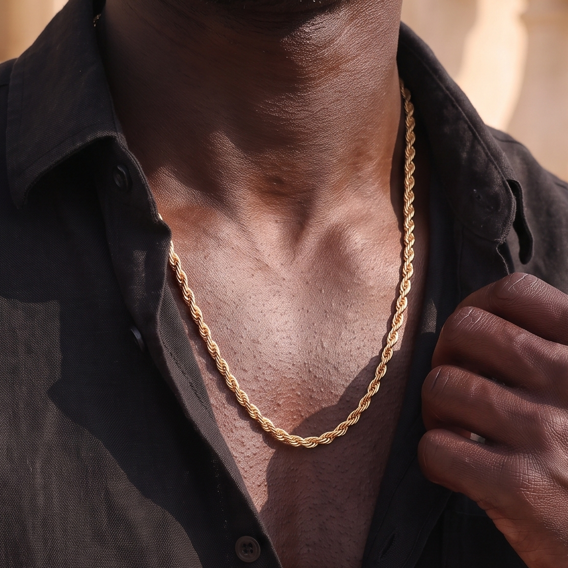 Wave Necklace Gold