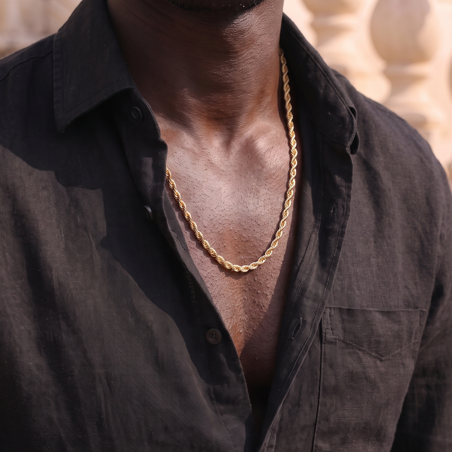 Wave Necklace Gold