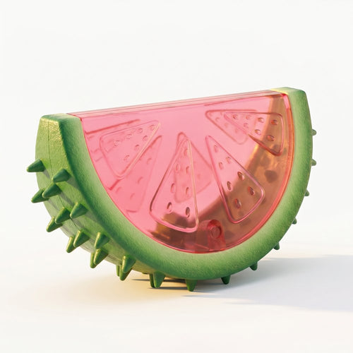 Fruit-Shaped Cooling Dog Chew Toy Rubber Teether for Puppies and Dental Care